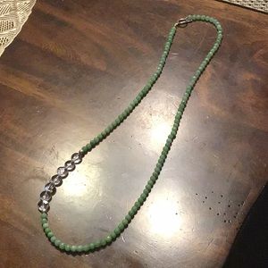 Jade beaded necklace
